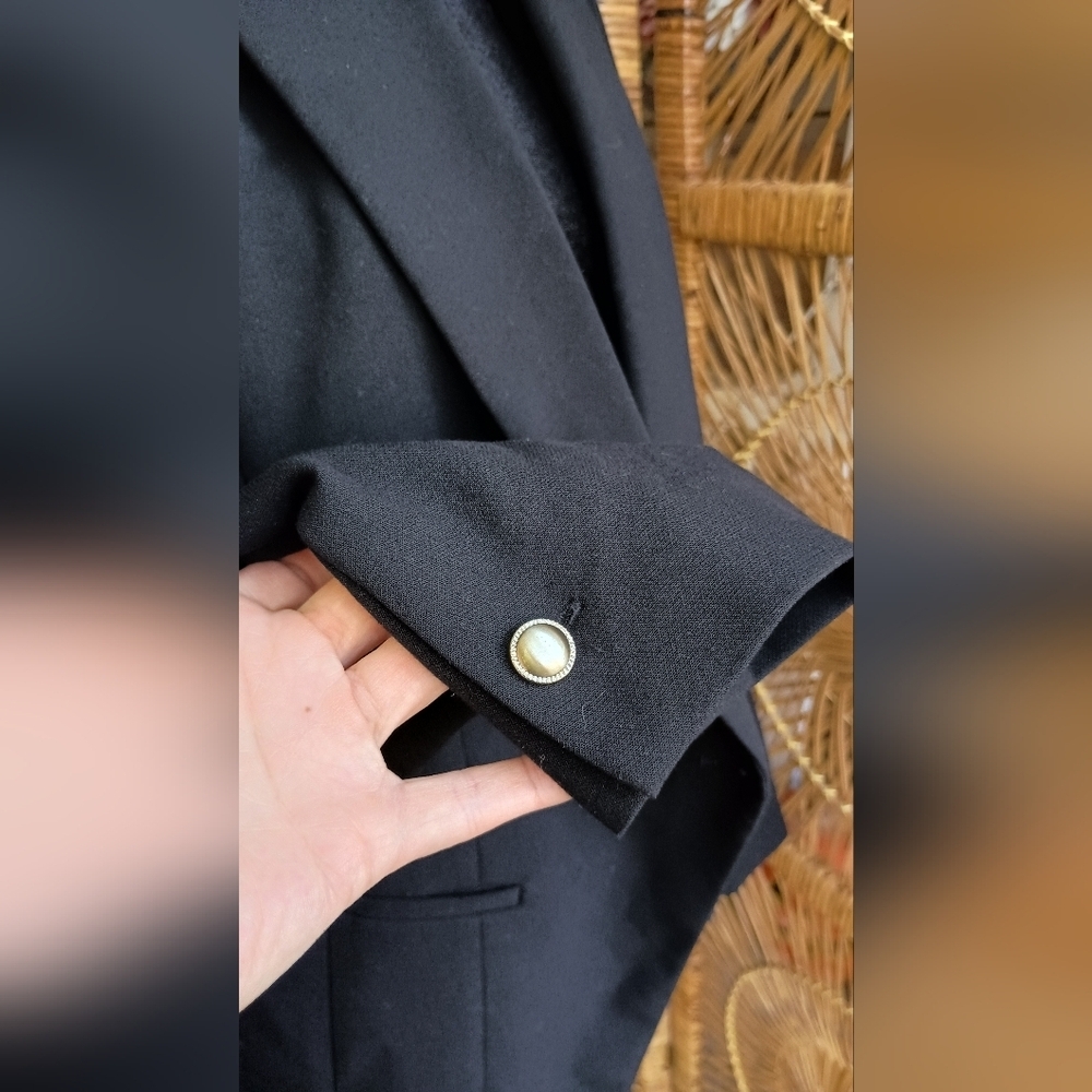 White House Black Market Black Double-Breasted Blazer_10 - Picture 2 of 6